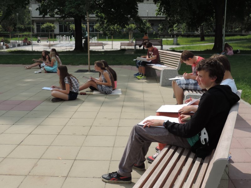 Mladí umělci ze třídy VII.A