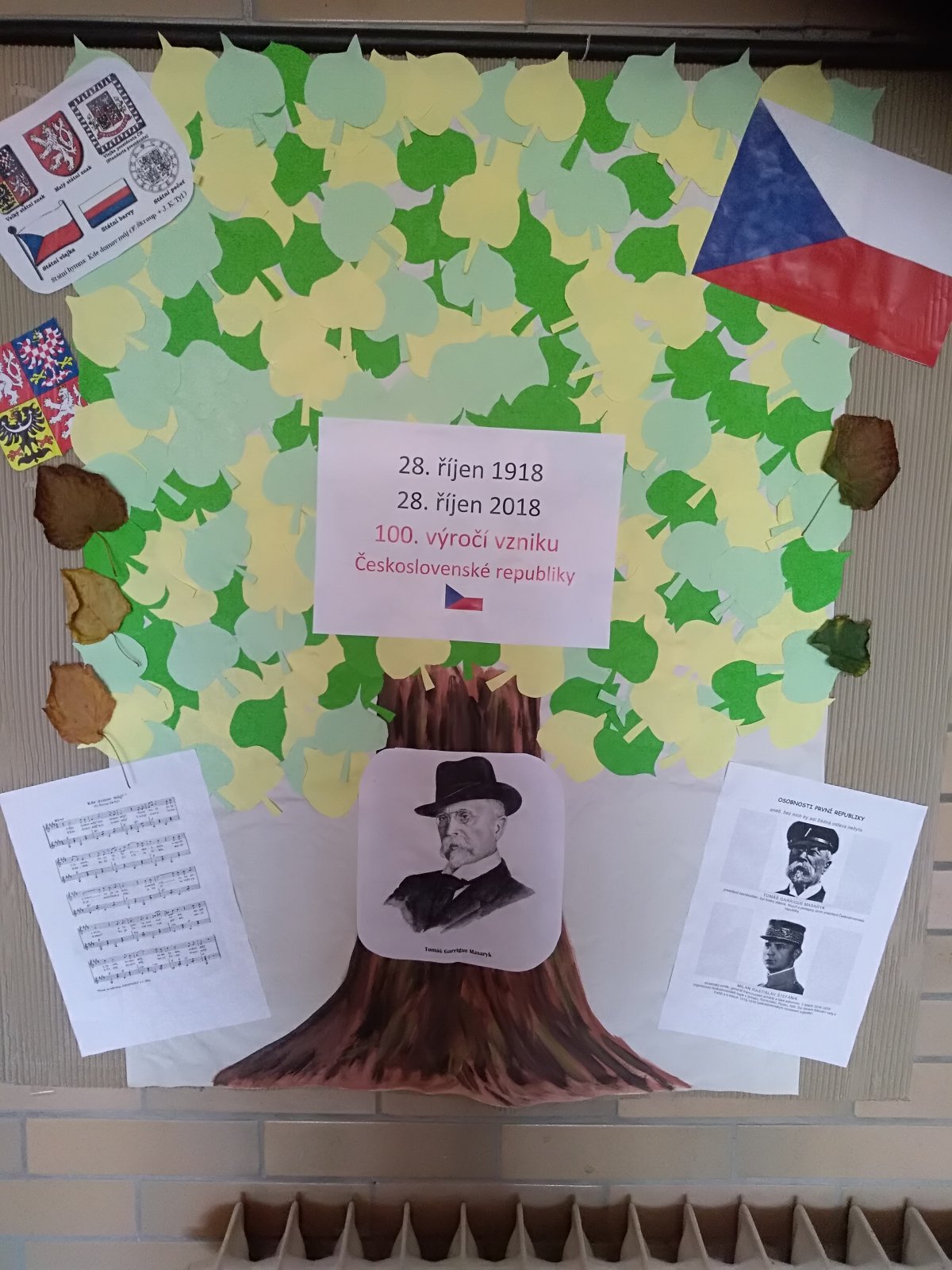 Výročí 100 let republiky - třída 6E