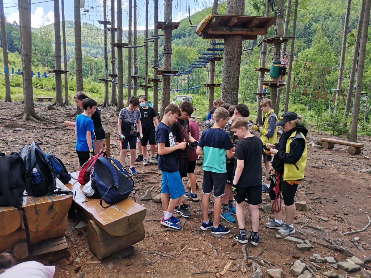 Školní výlet 6.A - Tarzanie